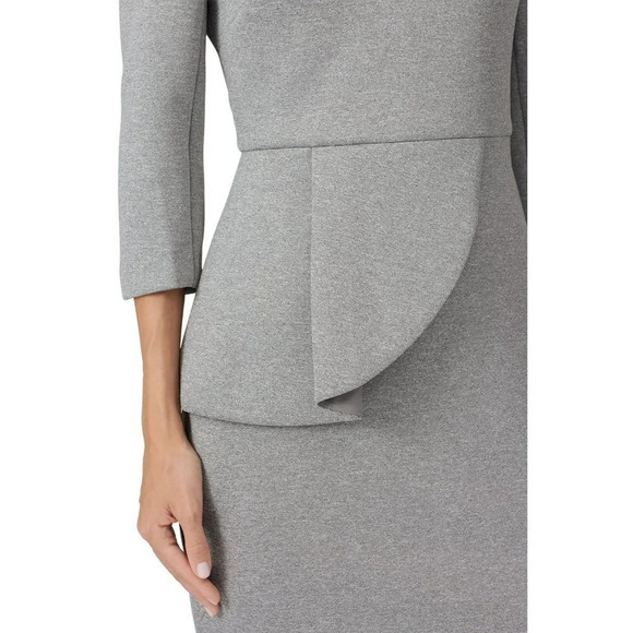 Badgley Mischka Heather Gray Scuba Dress $365 - Picture 6 of 14
